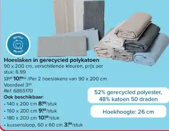 Carrefour Hoeslaken in Gerecycled Polykatoen aanbieding