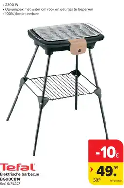 Carrefour Tefal Elektrische barbecue BG90C814 aanbieding