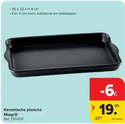 Carrefour Keramische plancha Mixgrill aanbieding
