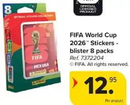 Carrefour Fifa World Cup 2026 Stickers blister 8 packs aanbieding
