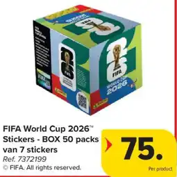 Carrefour Fifa World Cup 2026™ Stickers BOX 50 packs van 7 stickers aanbieding