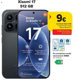 Carrefour Xiaomi 17 512 GB aanbieding