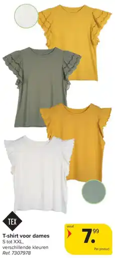 Carrefour Tex T-shirt voor dames aanbieding