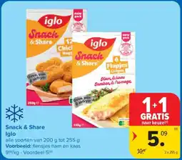 Carrefour Snack & Share Iglo aanbieding