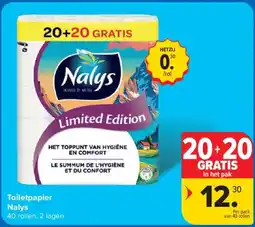 Carrefour Toiletpapier Nalys aanbieding