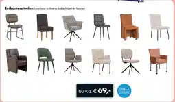 Woonsquare Eetkamerstoelen aanbieding