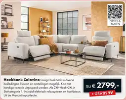 Woonsquare Hoekbank Calavino aanbieding