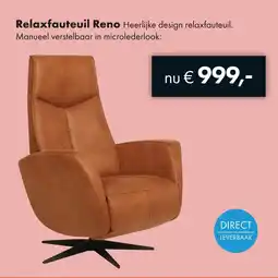 Woonsquare Relaxfauteuil Reno aanbieding