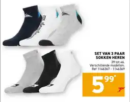 Trafic Set van 3 paar sokken heren aanbieding