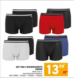 Trafic Set van 2 boxershorts heren aanbieding