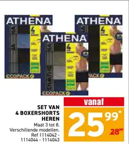 Trafic Set van 4 boxershorts heren aanbieding