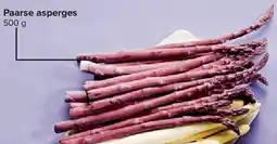 Carrefour Paarse Asperges aanbieding