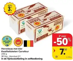 Carrefour Hervekaas met bier Kwaliteitsketen Carrefour aanbieding