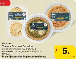 Carrefour Quiches Traiteur Gourmet Carrefour aanbieding