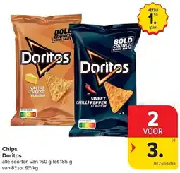 Carrefour Chips Doritos aanbieding