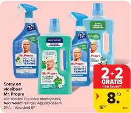 Carrefour Spray en vloeibaar Mr. Propre aanbieding