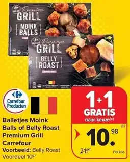 Carrefour Balletjes Moink Balls of Belly Roast Premium Grill Carrefour aanbieding