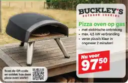 Van Cranenbroek Buckley's Outdoor Cooking Pizza oven op gas aanbieding