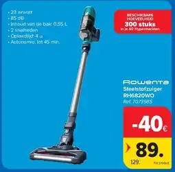 Carrefour Steelstofzuiger RH6820WO aanbieding