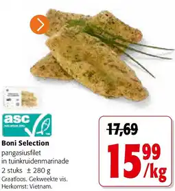 Colruyt Boni Selection pangasiusfilet in tuinkruidenmarinade aanbieding
