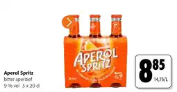 Colruyt Aperol Spritz bitter aperitief 9 % vol 3 x 20 cl aanbieding