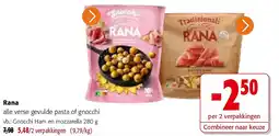 Colruyt Rana Gnocchi Ham en mozzarella 280 g aanbieding