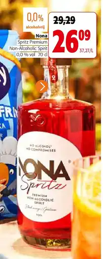Colruyt Nona Spritz Premium Non-Alcoholic Spirit 0,0 % vol 70 cl aanbieding