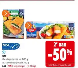 Colruyt Iglo Kombinos Spinazie 300 g aanbieding
