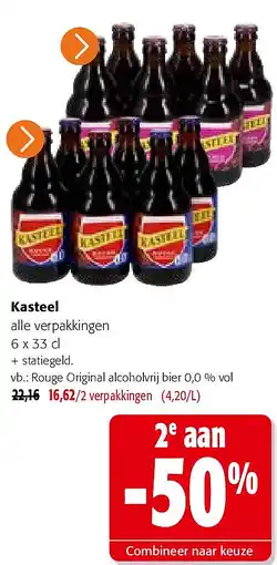 Colruyt Kasteel Rouge Original alcoholvrij bier 0,0 % vol aanbieding