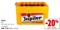 Colruyt Jupiler pils 5,2 % vol 24 x 25 cl aanbieding