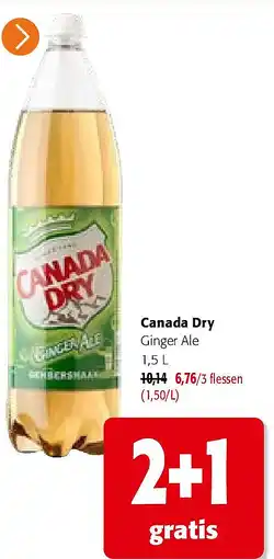 Colruyt Canada Dry Ginger Ale 1,5 L aanbieding