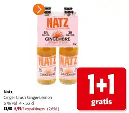 Colruyt Natz Ginger Crush Ginger-Lemon 5 % vol 4 x 33 cl aanbieding