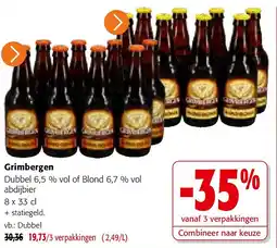 Colruyt Grimbergen Dubbel aanbieding