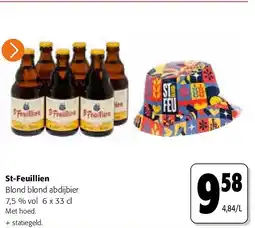 Colruyt St-Feuillien Blond blond abdijbier 7,5 % vol 6 x 33 cl aanbieding