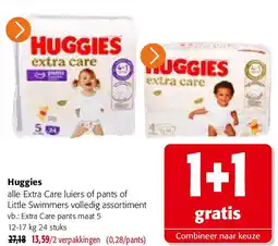 Colruyt Huggies alle Extra Care luiers of pants aanbieding