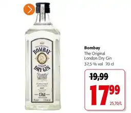 Colruyt Bombay The Original London Dry Gin 37,5 % vol 70 cl aanbieding
