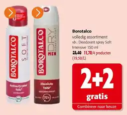 Colruyt Borotalco volledig assortiment aanbieding
