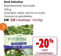Colruyt Boni Selection fijnproeversmix met rucola 250 g aanbieding