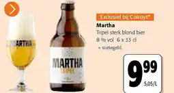 Colruyt Martha Tripel sterk blond bier 8 % vol 6 x 33 cl aanbieding