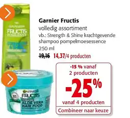Colruyt Garnier Fructis volledig assortiment aanbieding