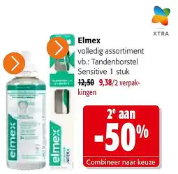 Colruyt Elmex volledig assortiment aanbieding