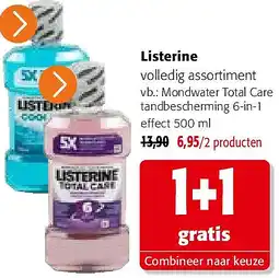 Colruyt Listerine volledig assortiment aanbieding