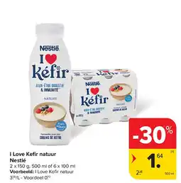 Carrefour I Love Kefi r natuur Nestlé aanbieding