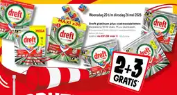 Jumbo Dreft platinum plus vaatwastabletten aanbieding