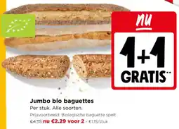 Jumbo Jumbo bio baguettes aanbieding