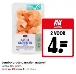 Jumbo Jumbo grote garnalen naturel aanbieding