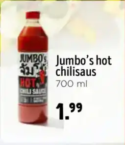 Jumbo Jumbo's hot chilisaus aanbieding