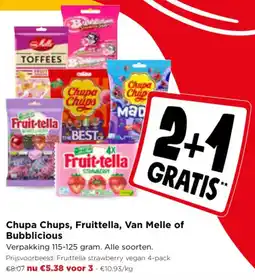 Jumbo Chupa Chups, Fruittella, Van Melle of Bubblicious aanbieding
