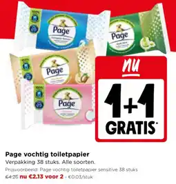 Jumbo Page vochtig toiletpapier aanbieding