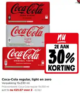 Jumbo Coca-Cola regular, light en zero aanbieding